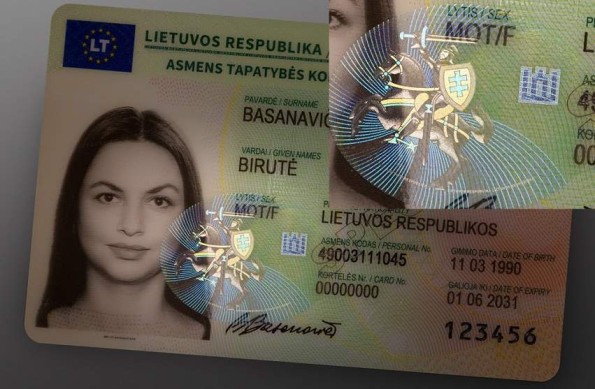 Lithuanian ID card application