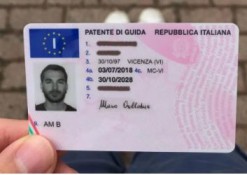 Fast Italian driving license