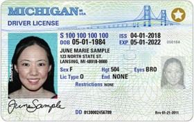 State of Michigan Driver's License